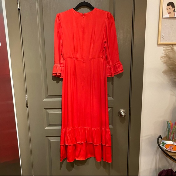 ASPIGA Victoria Satin Dress
Color: Ruby Red - Picture 13 of 14